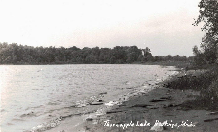 Reids Resort Thornapple Lake (Coles Landing) - OLD POST CARD